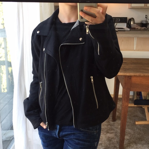 Cynthia Rowley Jackets & Blazers - Cynthia Rowley Cotton Moto Zip